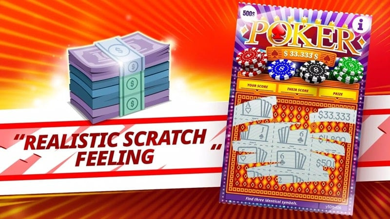 A variety of scratch-off tickets in Lottery Scratchers