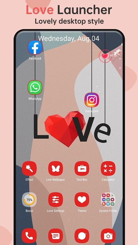 Love Launcher MOD APK screenshot