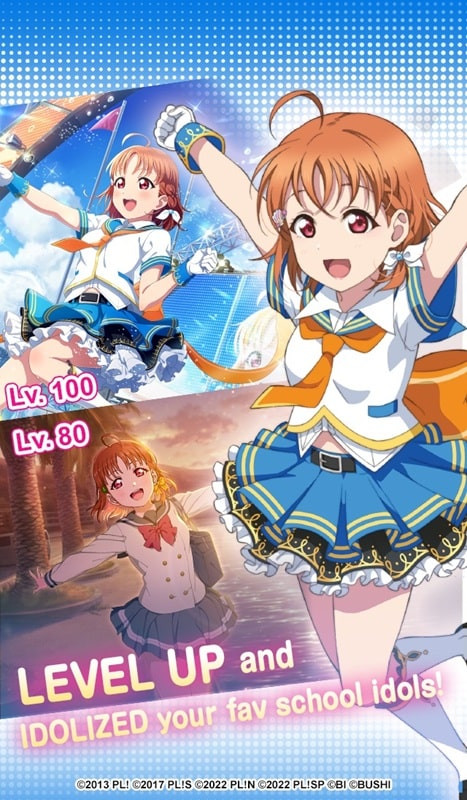 Character customization in Love Live! SIF2 MIRACLE LIVE MOD APK