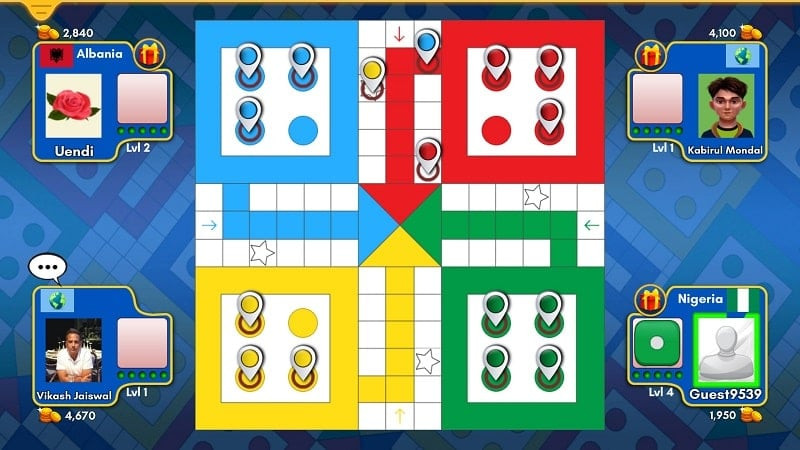 Ludo King Multiplayer Room Screenshot