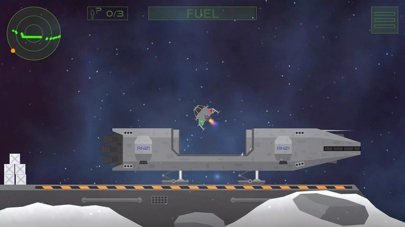 Exploring new locations in Lunar Rescue Mission Pro APK