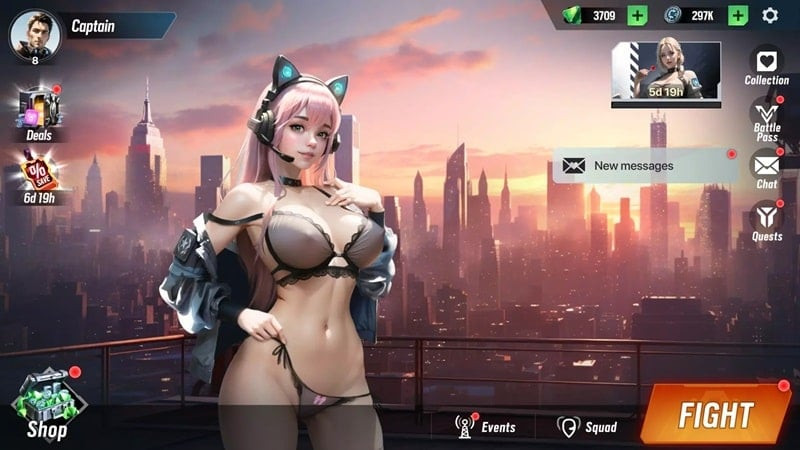 Lust Goddess screenshot showcasing character collection