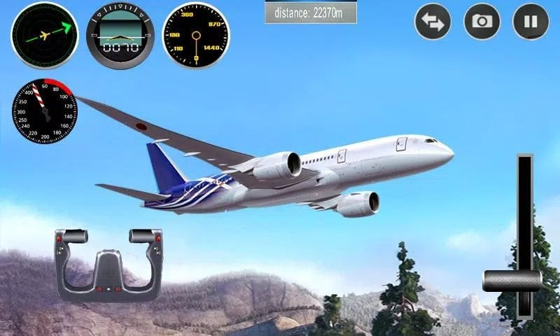 Luyện tập bay trong Plane Simulator 3D MOD