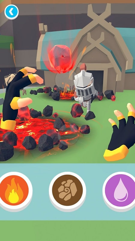 Magic Hands combat screenshot