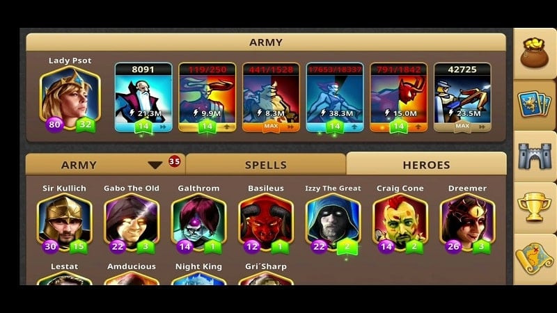 Magic War Legends Mod Features