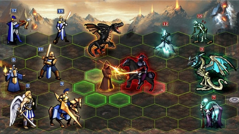 Magic World battle gameplay screenshot