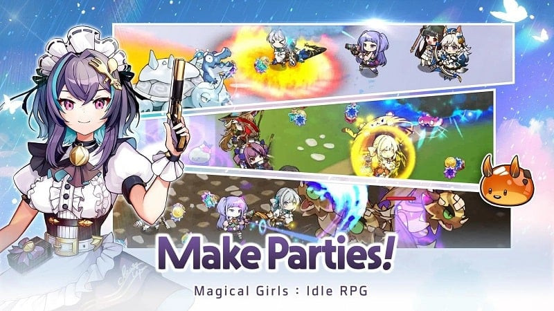 Magical Girls Idle MOD APK Gameplay