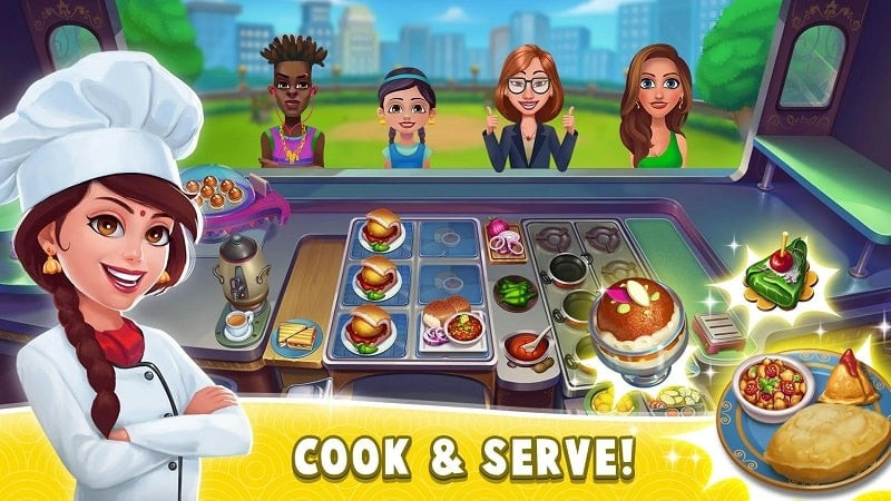 Masala Madness MOD APK screenshot showing in-game currency