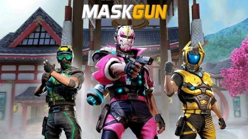 MaskGun Multiplayer FPS - Hình ảnh nhân vật đeo mặt nạ