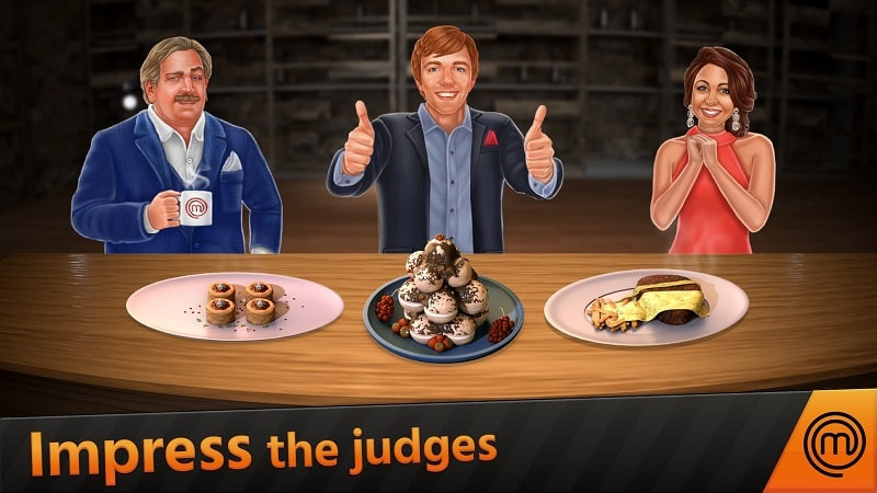 Preparing a dish in MasterChef MOD APK with fresh ingredients.