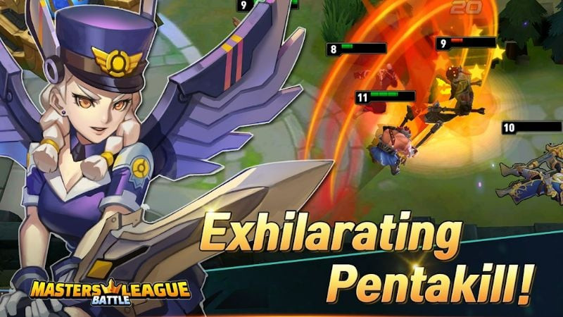 Masters Moba League MOD APK Screenshot - Gameplay