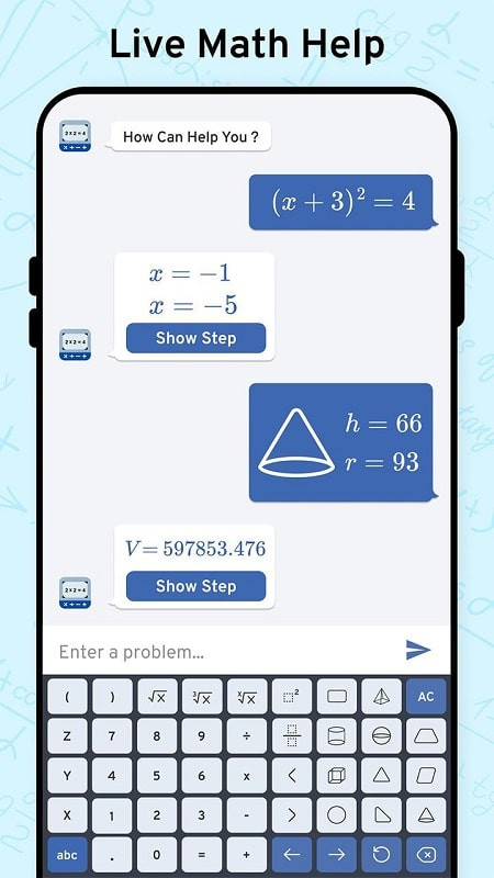 Math Scanner By Photo app calculator feature