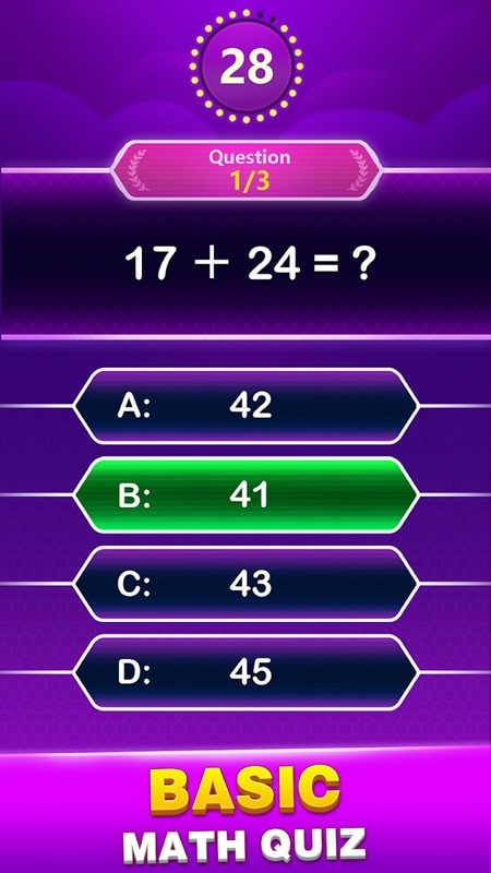 Math Trivia Hints Screenshot