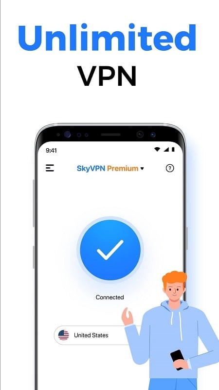 Máy chủ đa dạng của SkyVPN MOD APK