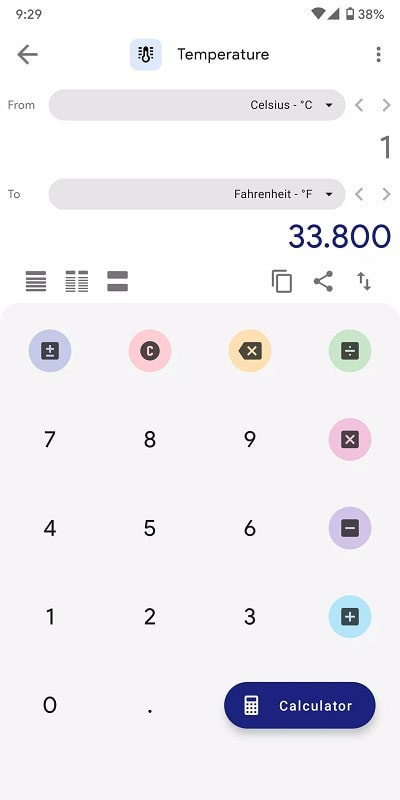 Máy tính tài chính trong Unit Converter