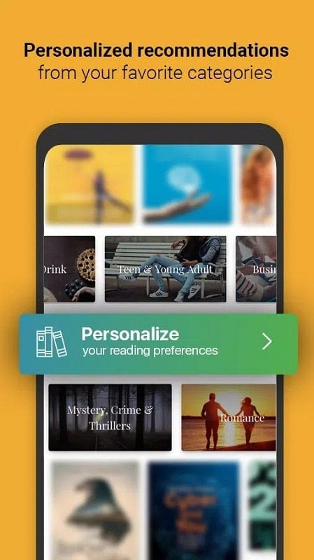 Media365 APK Screenshot showing book library