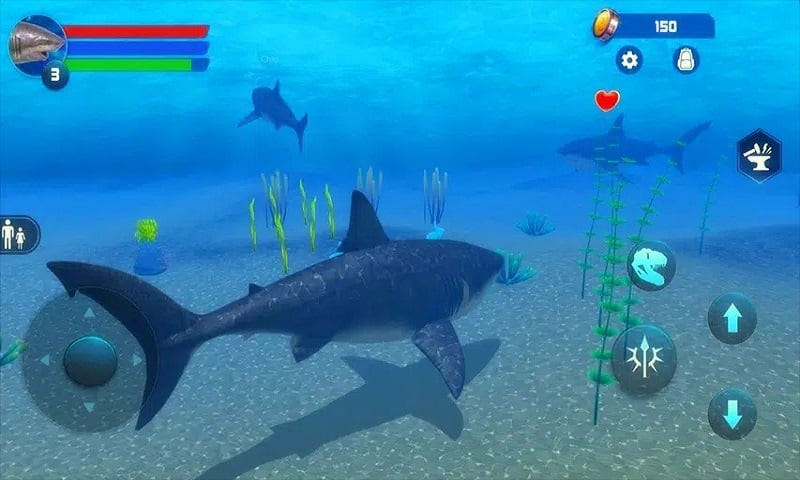 Megalodon Simulator underwater scene