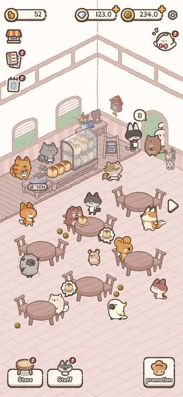 Meow Bakery staff characters