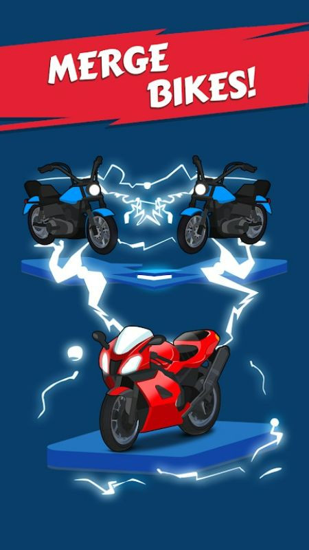 Merge Bike game Idle Tycoon mod apk