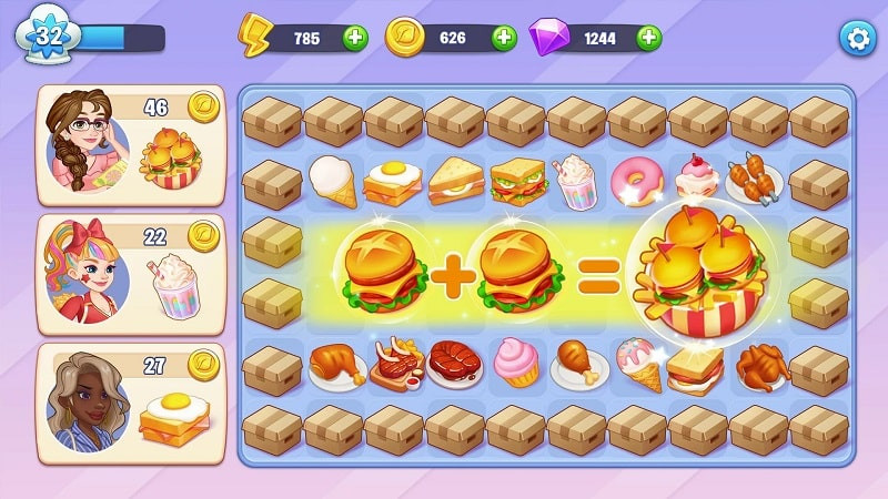 Merge Cooking MOD APK download screenshot