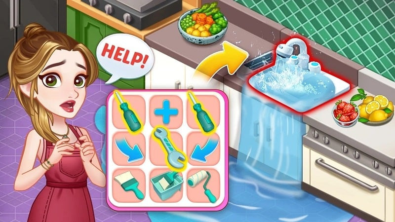 Merge Cooking MOD APK screenshot