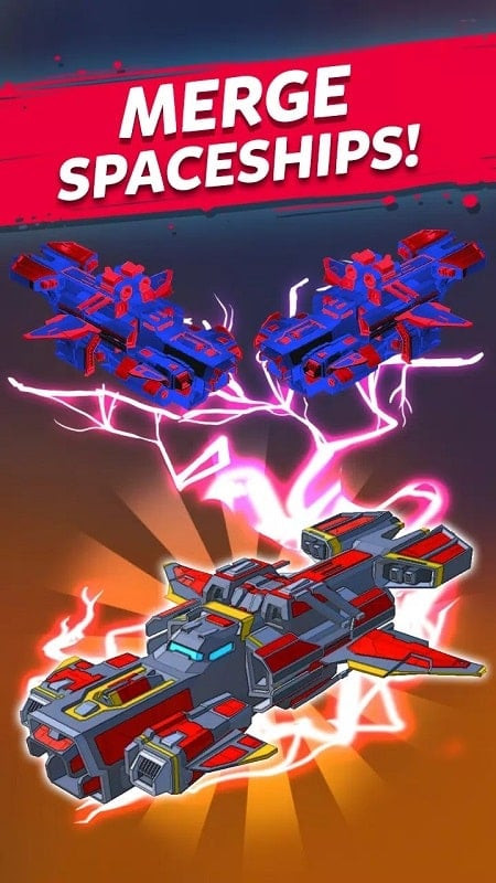 Merge Spaceship MOD APK screenshot