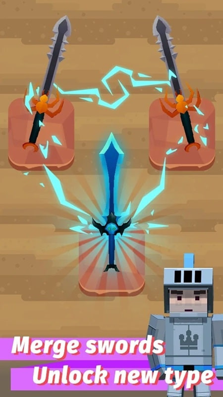 Boosting income in Merge Sword MOD APK