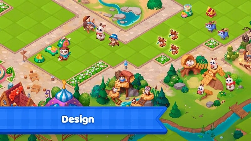 Merge Ville MOD APK town customization