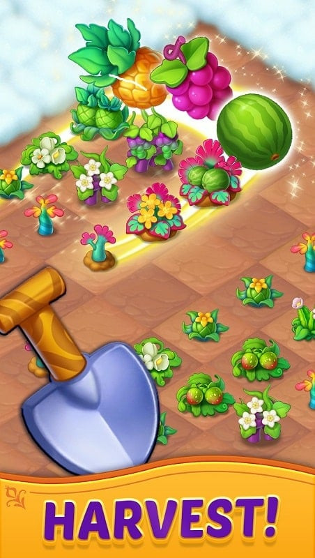 Merge Witches MOD APK screenshot displaying puzzle gameplay