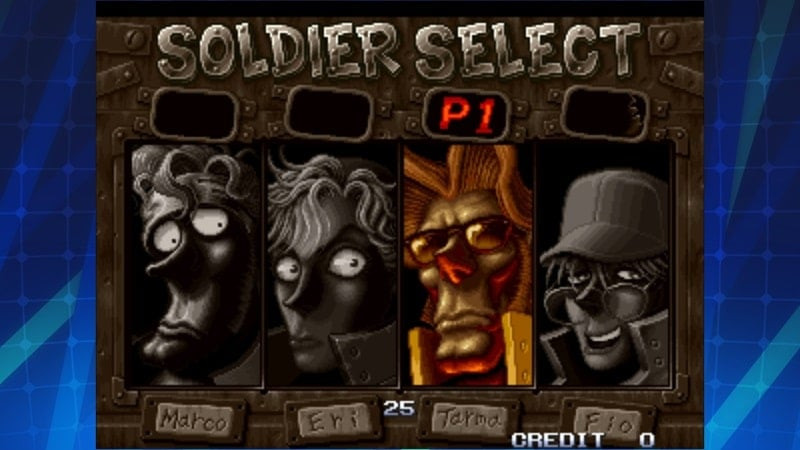 Character Selection in METAL SLUG X ACA NEOGEO