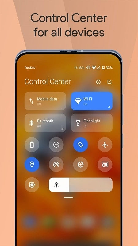 Mi Control Center MOD APK Screenshot