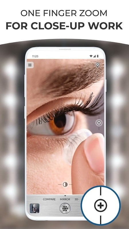 Mirror Plus app screenshot showing high resolution