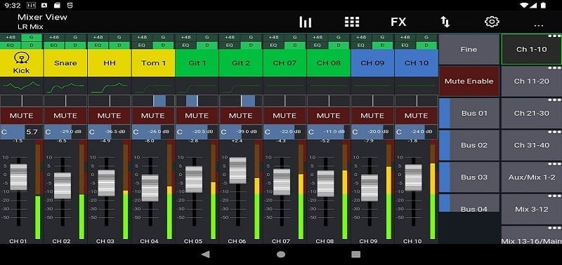 Mixing Station MOD APK - Tùy chỉnh nhãn và tham số