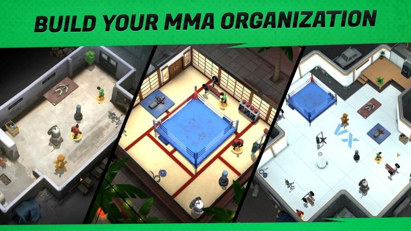 MMA Manager 2 MOD APK fight scene screenshot