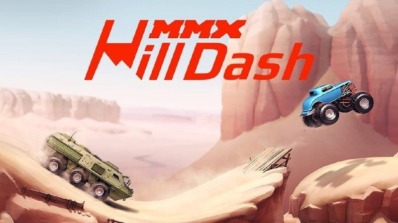 MMX Hill Dash Truck on a Hill