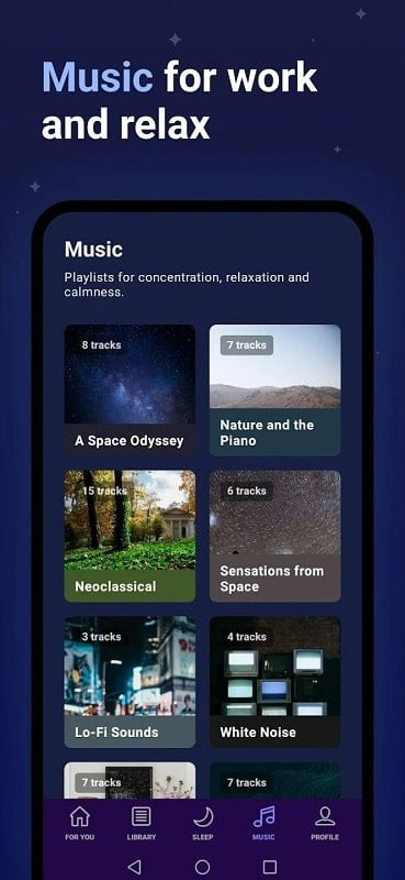 Mo: Meditation & Sleep App Music Feature