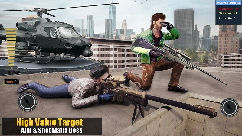 Modern Sniper 3D Assassin MOD APK graphics