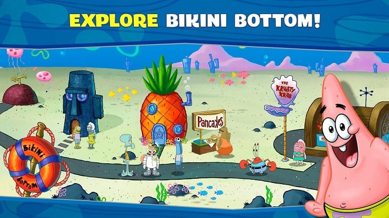 Dishes in SpongeBob: Krusty Cook-Off MOD APK