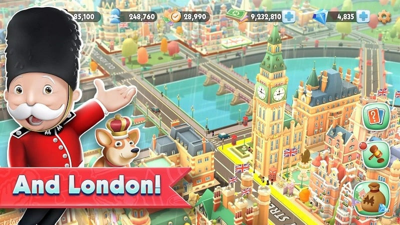 MONOPOLY Tycoon gameplay screenshot