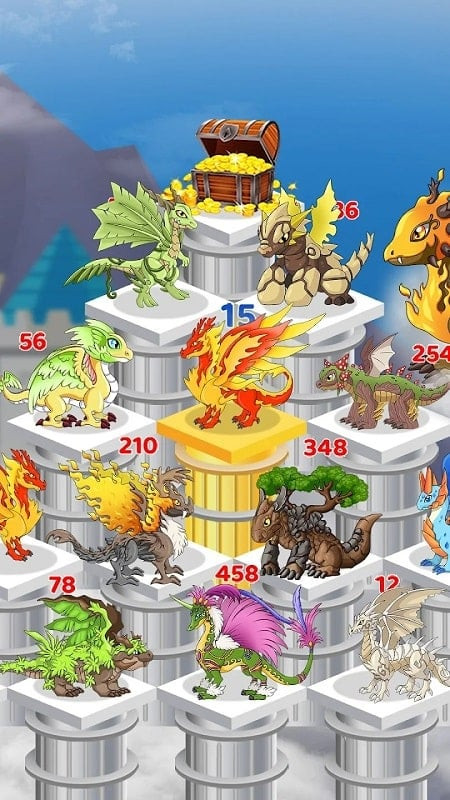 Monster Battle MOD APK screenshot displaying a battle scene