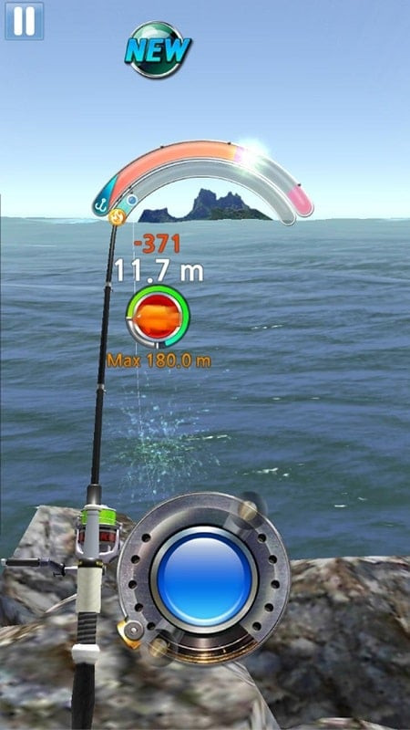 Monster Fishing 2024 MOD APK screenshot of the in-game aquarium