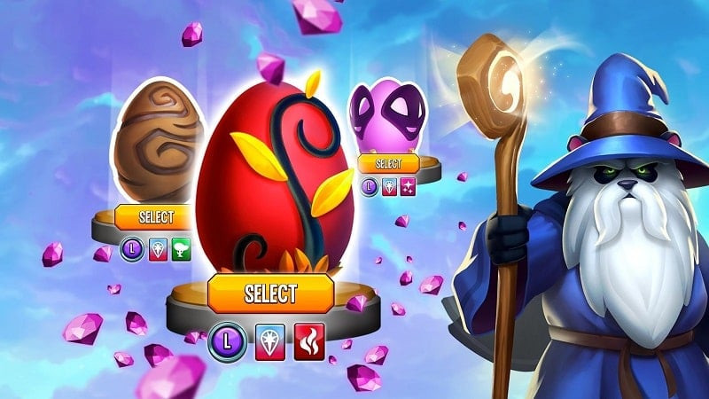 Monster Legends battle screenshot