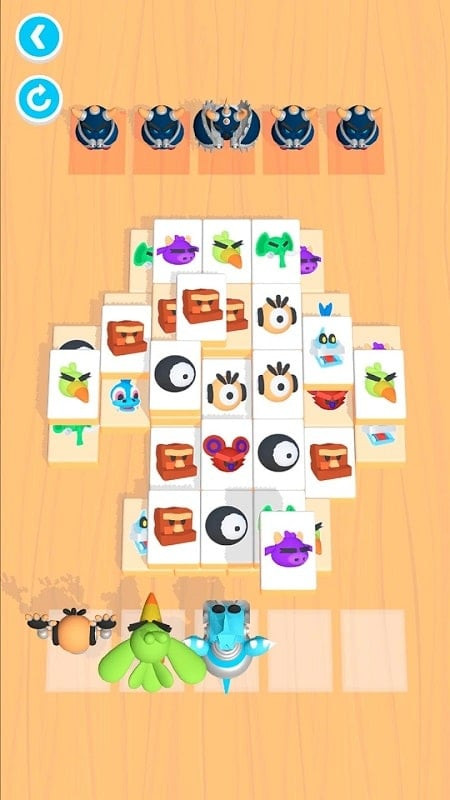 Boss battle in Monster Mahjong