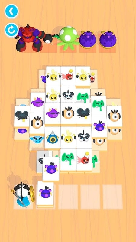 Variety of monsters in Monster Mahjong