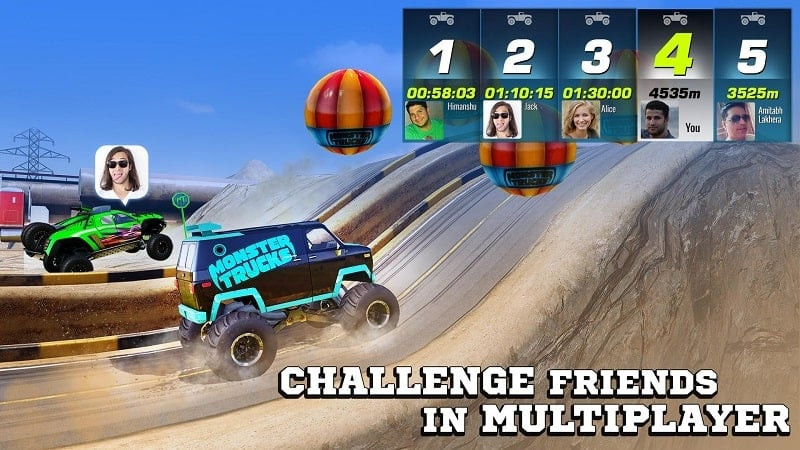 Monster Truck Racing 2021 Mod APK Screenshot