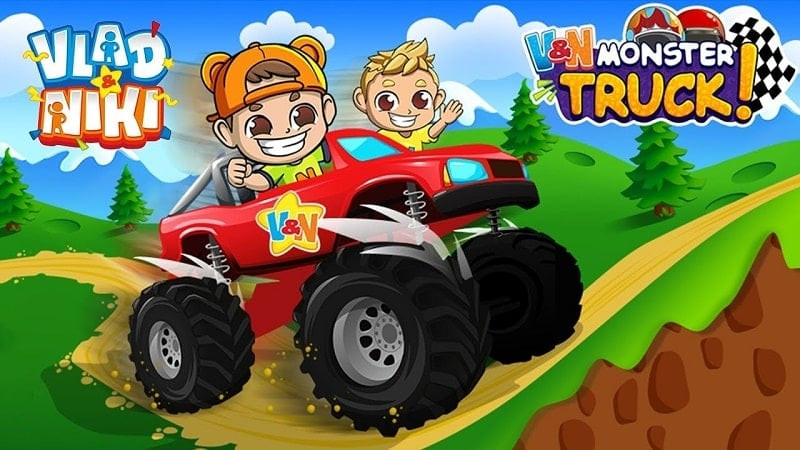 Monster Truck Vlad & Niki - Đua xe địa hình