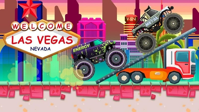 Monster Truck Vlad & Niki MOD APK Trucks