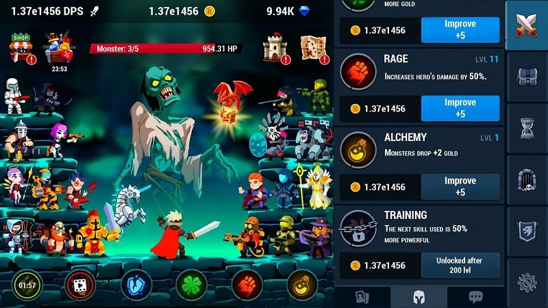 Monsters Crush Clicker apk free