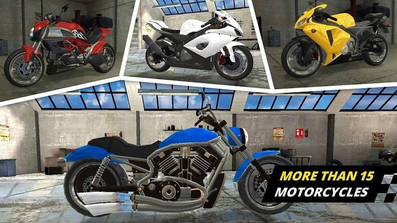 Motorcycle Racing Champion Mod Free - Bộ sưu tập xe