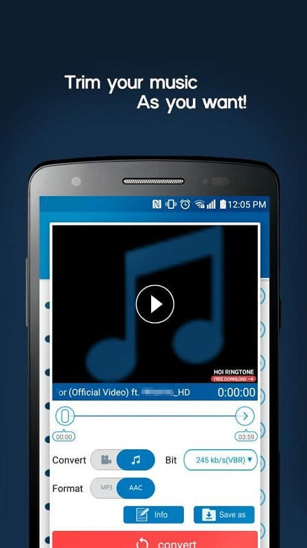 MP3 Video Converter MOD APK Interface